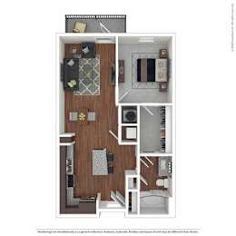 1 bed, 1 bath, 686 sqft, $1,664