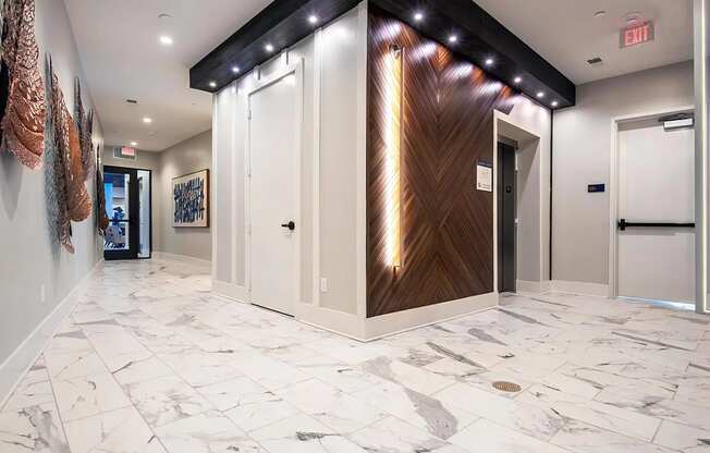 Decorative Hallways in the Clubhouse