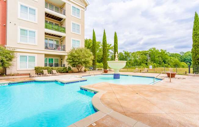 Pool view at The Villagio at The Villagio Apartments, Fayetteville, North Carolina