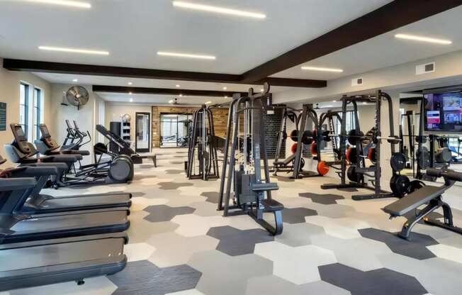 Broadstone Upper Westside Community Fitness Fitness Studio with State of the Art Cardio & Strength Training Machines