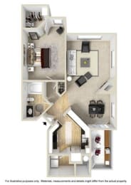 1 bed, 1 bath, 909 sqft, $1,599