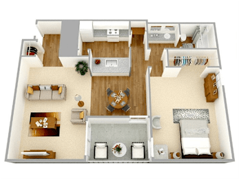 1 bed, 1 bath, 850 sqft, $1,143