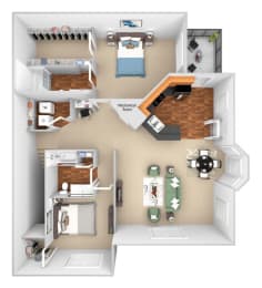 2 beds, 2 baths, 1,410 sqft, $2,280