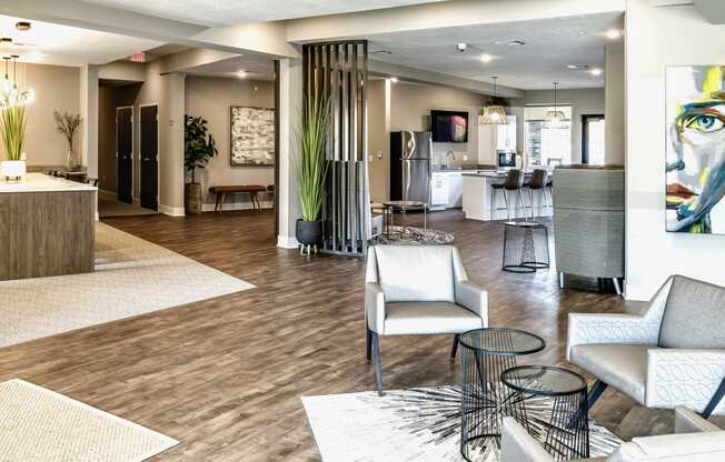 Community clubhouse at AXIS apartments in Papillion, NE