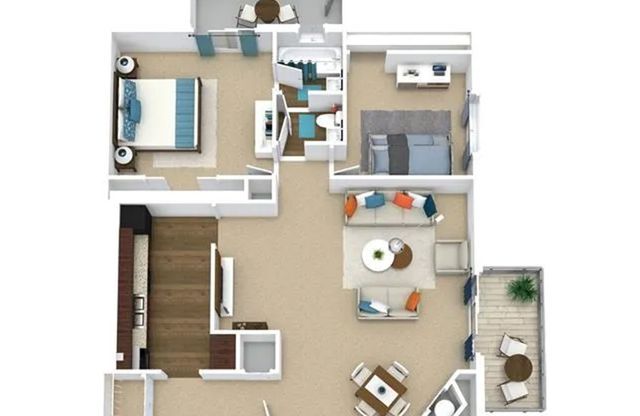 2 beds, 1 bath, 1,000 sqft, $1,519