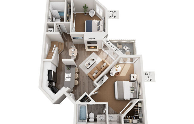 2 beds, 2 baths, 1,062 sqft, $3,950