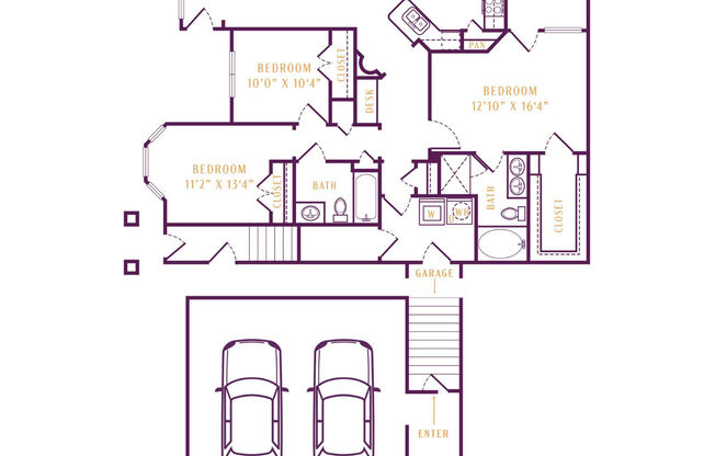 3 beds, 2 baths, 1,371 sqft, $2,608