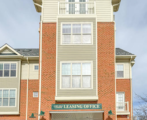 Leasing Office entrance at south end of building along the Genesee River