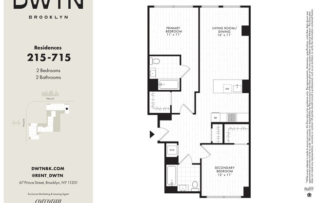 2 beds, 2 baths, $6,675, Unit 6152