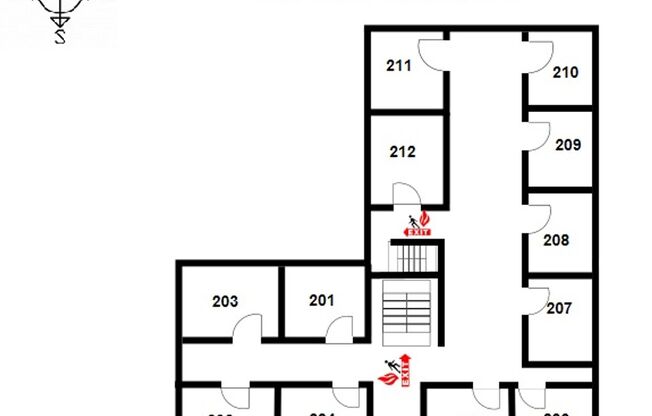 Studio, 1 bath, 437 sqft, $1,395, Unit 209