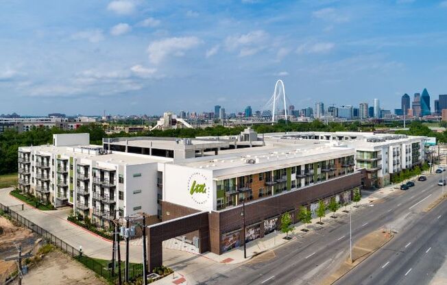 exterior shot of our luxury west dallas apartments