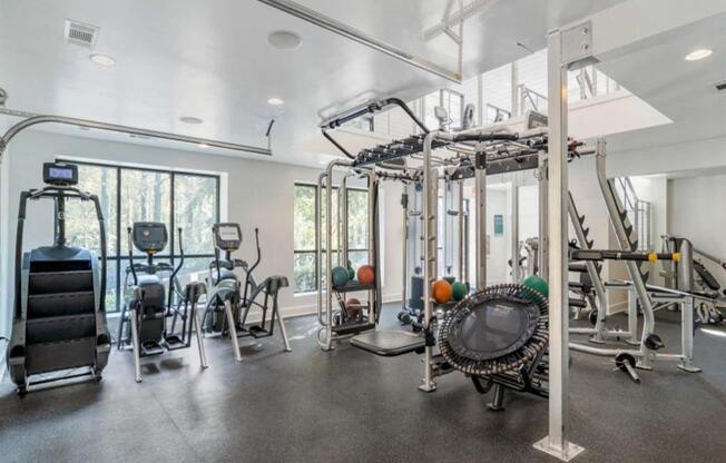 Well-equipped fitness center