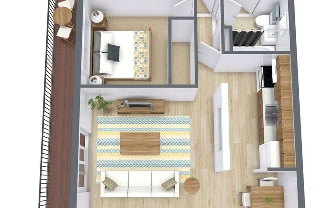 2 beds, 1 bath, 1,000 sqft, $1,675, Unit 2528-0215