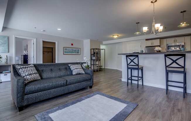 Open Floor Plan  at Carisbrooke at Manchester Apartments, Manchester, New Hampshire
