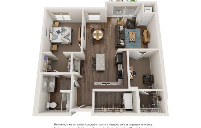 1 bed, 1 bath, 1,007 sqft, $1,985, Unit 839 - 335