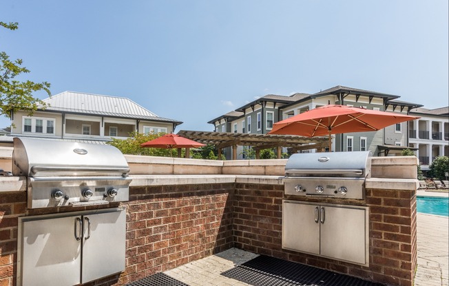 Poolside Grilling Area