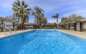 TAKE A DIP IN THE SHIMMERING SWIMMING POOL