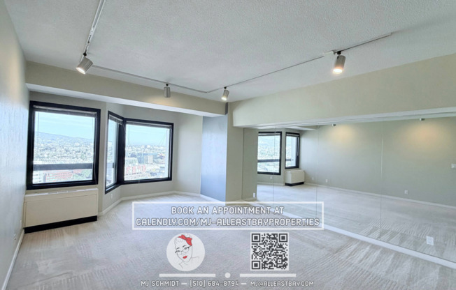 Bright 1 bedroom condo with spectacular views on the 25th floor!