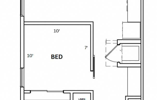 1 bed, 1 bath, 645 sqft, $1,250