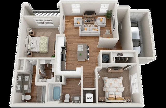 2 beds, 2 baths, 1,084 sqft, $2,260