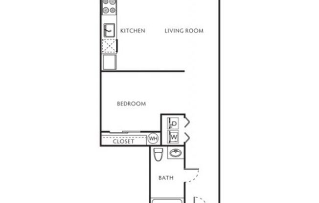 1 bed, 1 bath, 450 sqft, $1,250, Unit 405