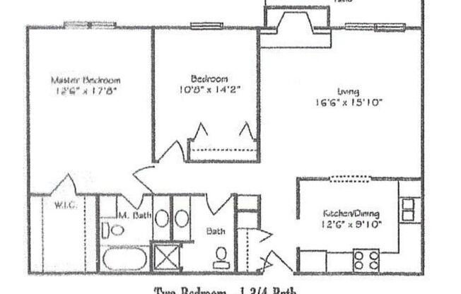 2 beds, 2 baths, 1,074 sqft, $1,249, Unit 2970-096