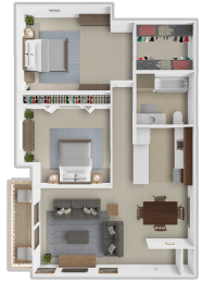 2 beds, 1 bath, 1,000 sqft, $1,125