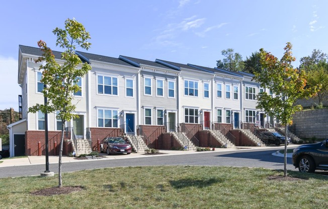 exterior of sheridan station south townhomes in washington dc
