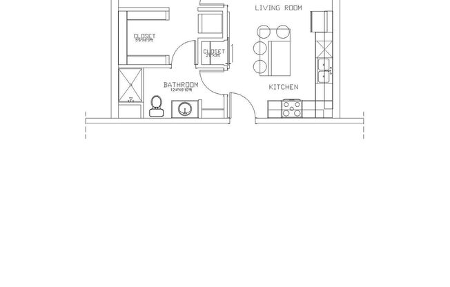 1 bed, 1 bath, 630 sqft, $1,175, Unit 2055-20