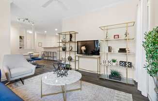 Living Room Space area with Sofa at Alden Place at South Square, Durham, NC, 27707