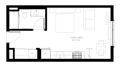 Studio, 1 bath, 440 sqft, $1,450