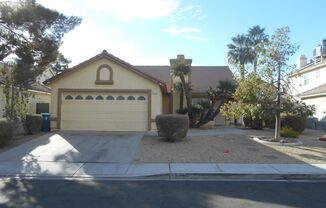 1 story SFR with 3 bedrooms, 2 bathrooms and a 2 car garage