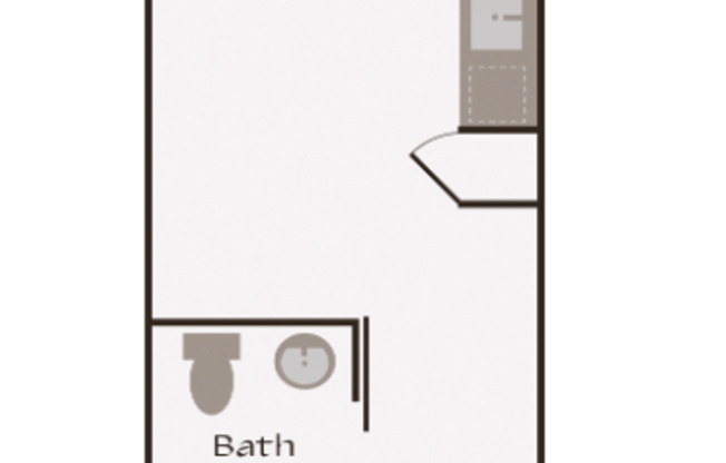 Studio, 1 bath, 311 sqft, $1,347, Unit 508
