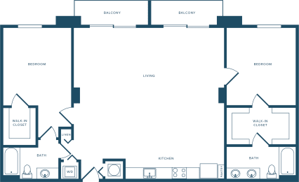 2 beds, 2 baths, 1,541 sqft, $3,624