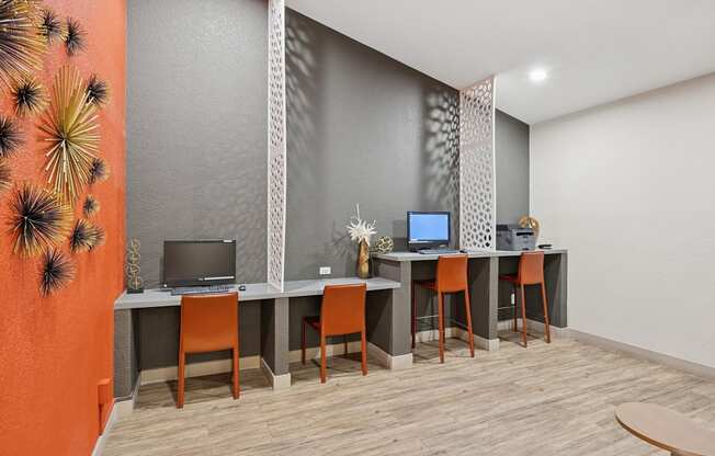 coworking area at Vizcaya Hilltop Apartments