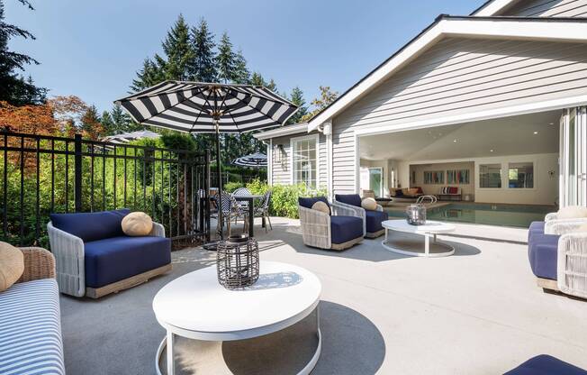 Outdoor Seating by the pool