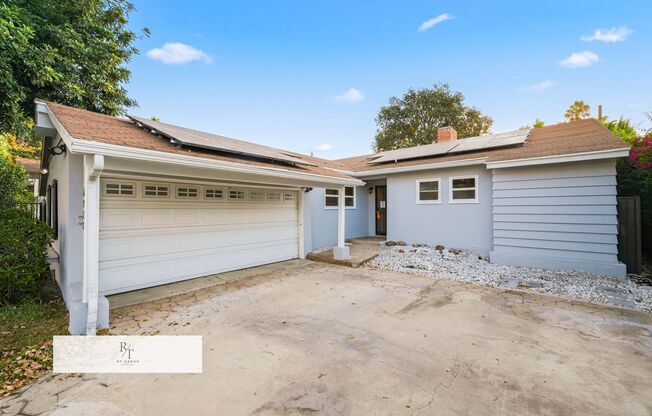 North Hollywood 3-Bedroom with Gated Driveway and Solar