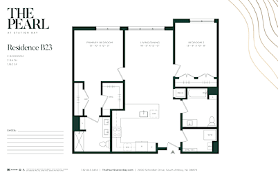 2 beds, 2 baths, $3,335