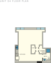 Studio, 1 bath, 543 sqft, $828