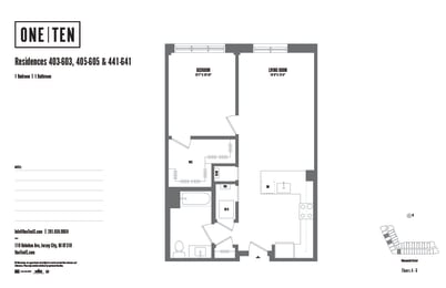 1 bed, 1 bath, $3,315