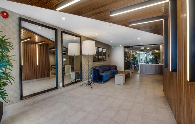 Newly Designed Resident Lobby with WiFi  at Duet on Wilcox, Los Angeles
