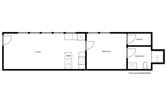 1 bed, 1 bath, 525 sqft, $1,199, Unit 30