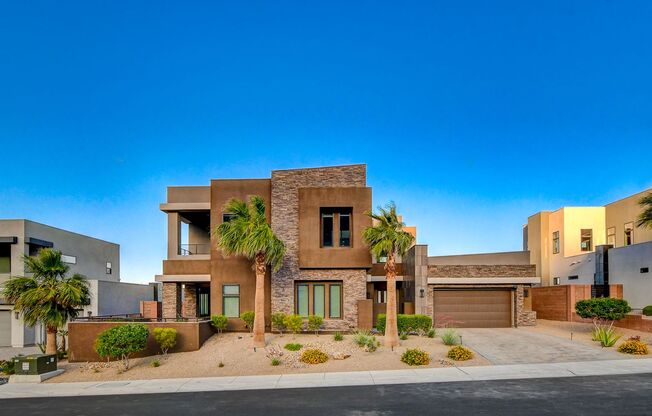 4056 Desert Trace Ct-Welcome to your Breathtaking Contemporary Oasis Located in a Gated Community at the Base of Lone Mountain