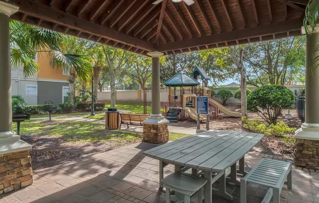 grandewood pointe apartments in orlando childrens playground and seating