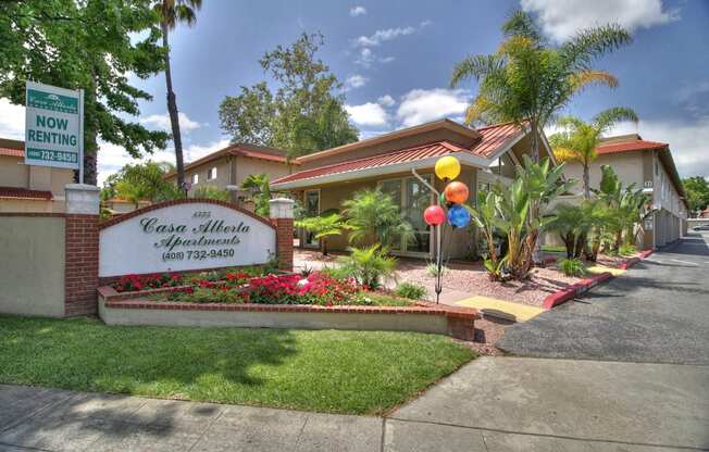 Front View at Casa Alberta Apartments, California