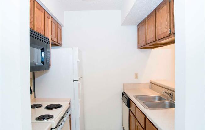 kitchen at Capitol View Apartments in Lincoln Nebraska