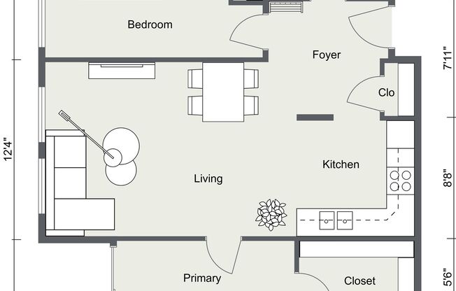 2 beds, 2 baths, 925 sqft, $2,675, Unit 306