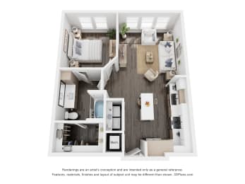 1 bed, 1 bath, 773 sqft, $2,085
