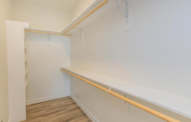 EXPANSIVE WALK-IN CLOSETS