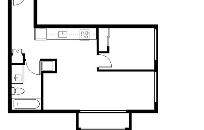 1 bed, 1 bath, 610 sqft, $2,100, Unit 313